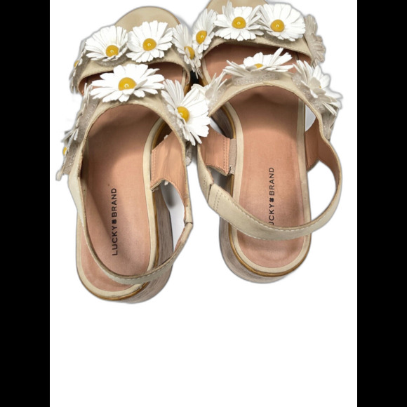 LUCKY BRAND LK Juleii Daisy Detail Slip-on Sandals Womens Size US9/EUR40 - Picture 4 of 9